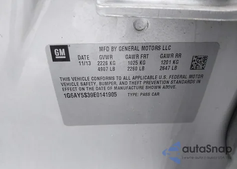 2014 Cadillac Cts Performance from USA, damaged, VIN 1G6AY5S39E0141905